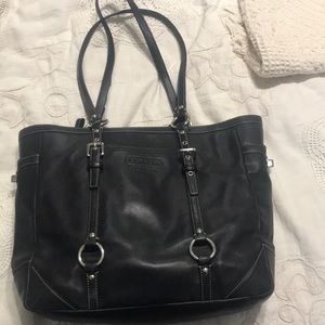 Leather coach purse